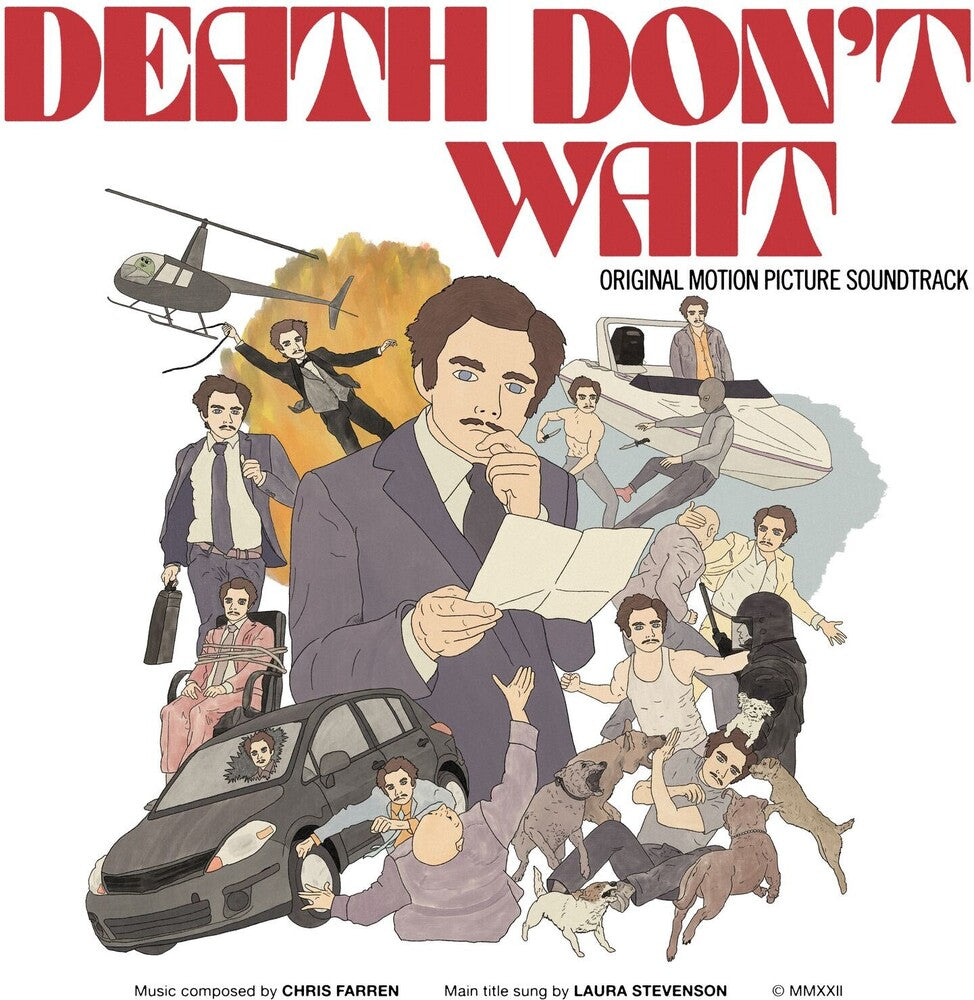the album cover for Chris Farren  (Colv) (Cvnl) - Death Don't Wait / O.S.T. [Colored Vinyl] [Clear Vinyl]