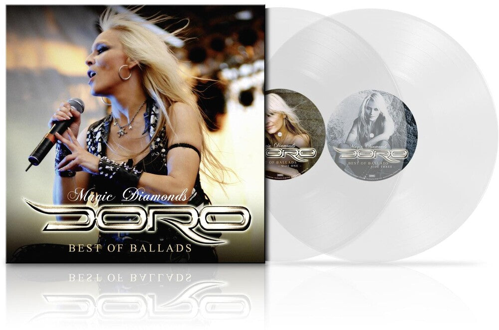 the album cover for Doro - Magic Diamonds - Best Of Ballads (Clear) [Clear Vinyl]
