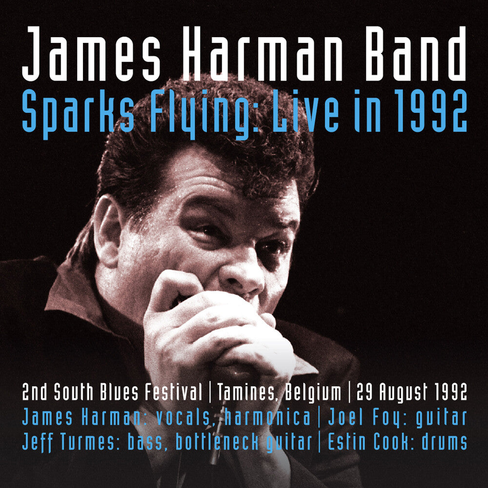 the album cover for James Harman - Sparks Flying: Live In 1992