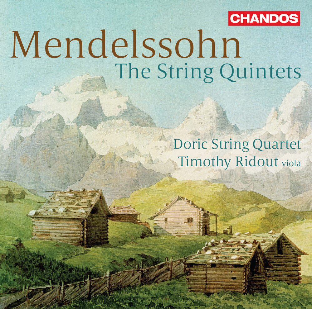 the album cover for Mendelssohn / Doric String Quartet / Ridout - String Quintets