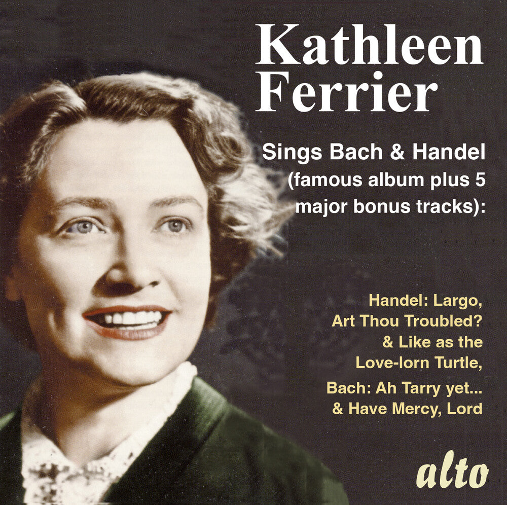 the album cover for Kathleen Ferrier  / London Philharmonic Orchestra - Kathleen Ferrier Sings Js Bach & Handel