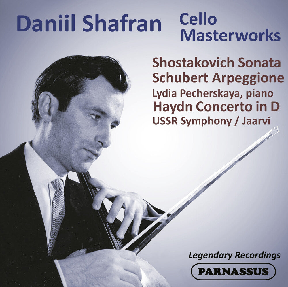 the album cover for Daniil Shafran  / Ussr Symphony Orchestra - Daniil Shafran: Cello Masterpieces Haydn/Schubert