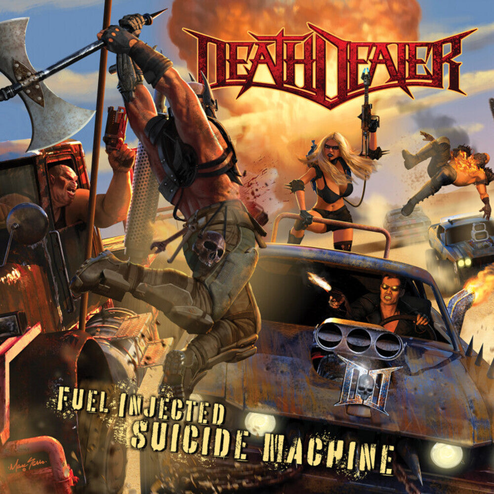 the album cover for Death Dealer - Fuel Injected Suicide Machine
