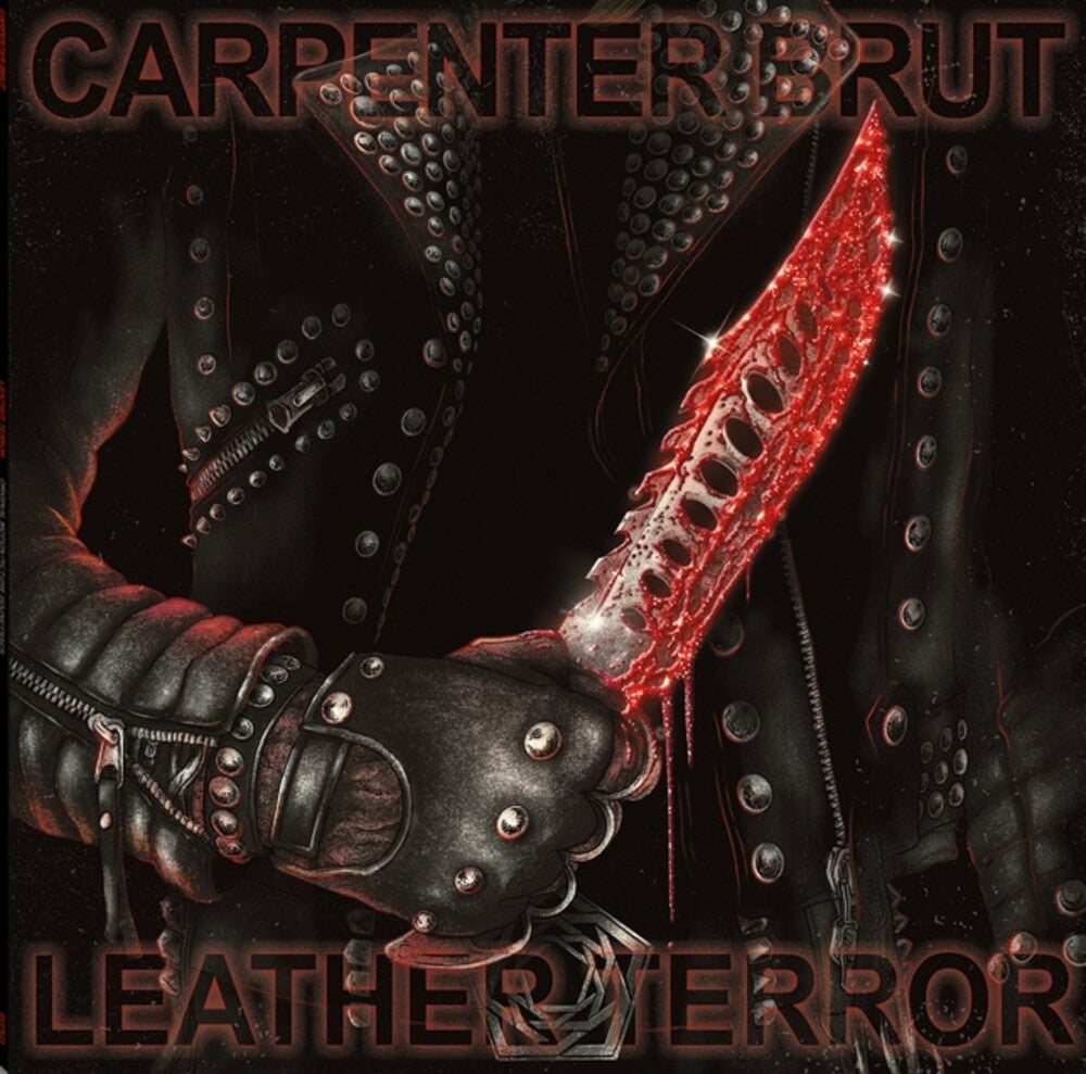 the album cover for Carpenter Brut - Leather Terror