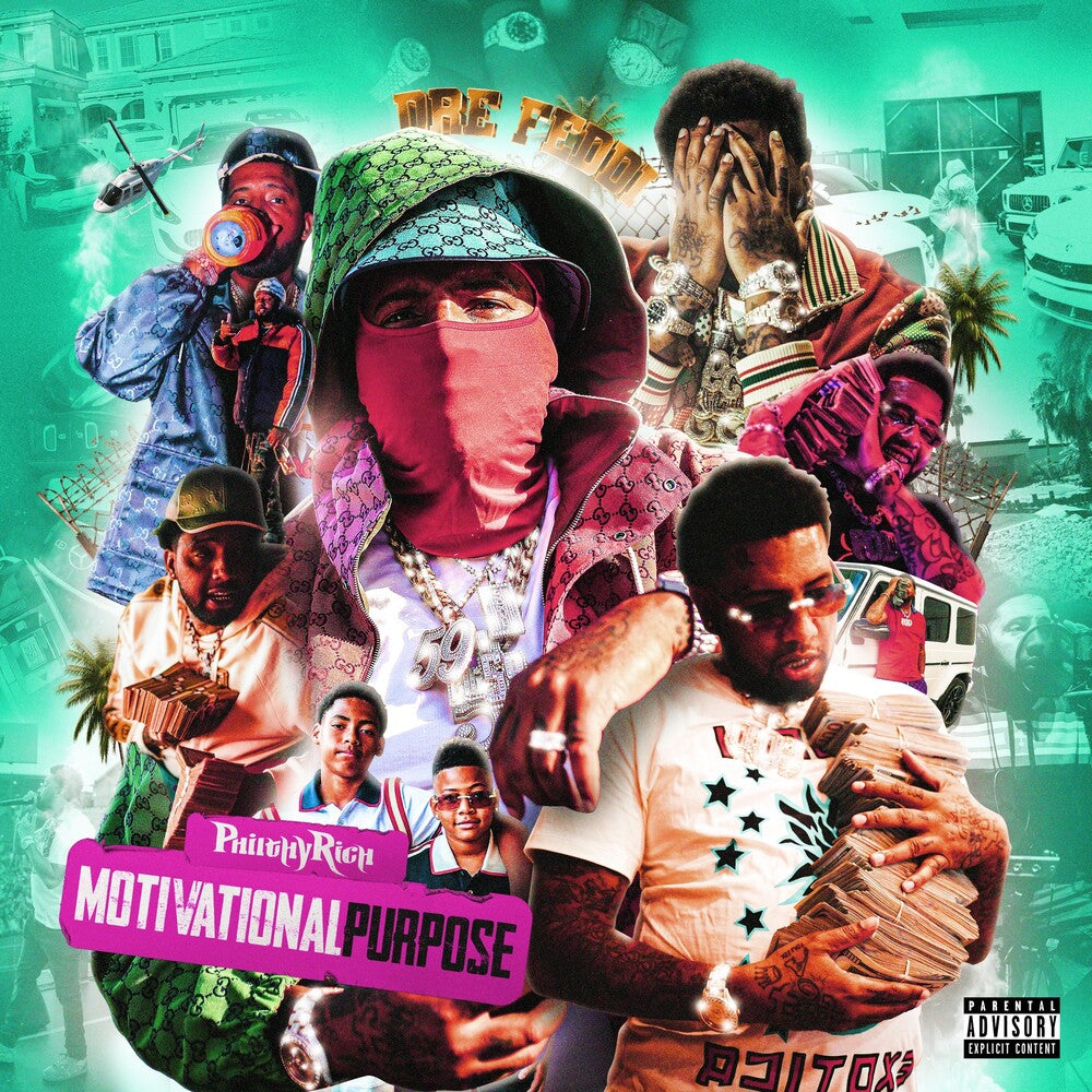 the album cover for Philthy Rich - Motivational Purpose [Digipak]