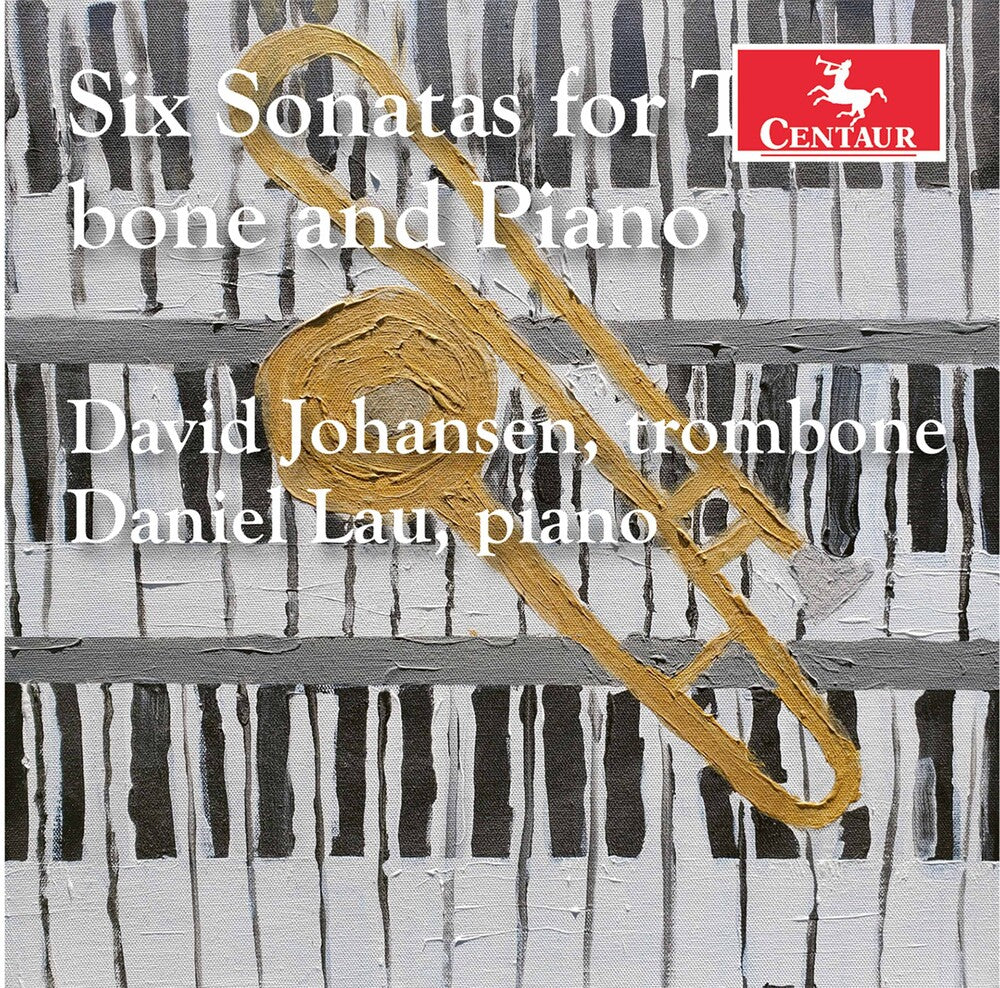 the album cover for Bassett / Johansen / Lau - 6 Sonatas For Trombone & Piano