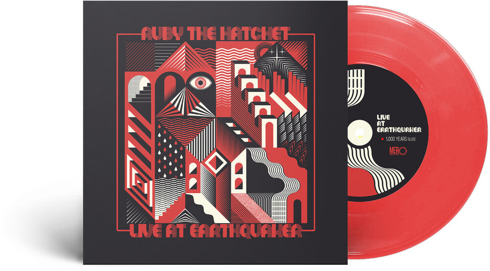 the album cover for Ruby the Hatchet - Live At Earthquaker (Red) [Colored Vinyl] (Red)