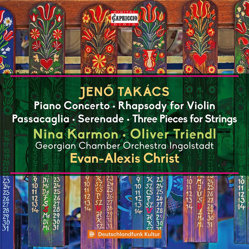 the album cover for Takacs / Karmon / Christ - Piano Concerto / Rhapsody