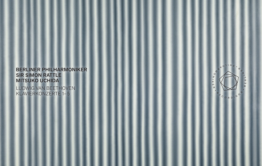 the album cover for Beethoven / Berliner Philharmoniker / Uchida - Klavierkonzerte 1-5 (Box)