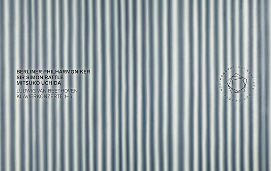 the album cover for Beethoven / Berliner Philharmoniker / Uchida - Klavierkonzerte 1-5 (Box)
