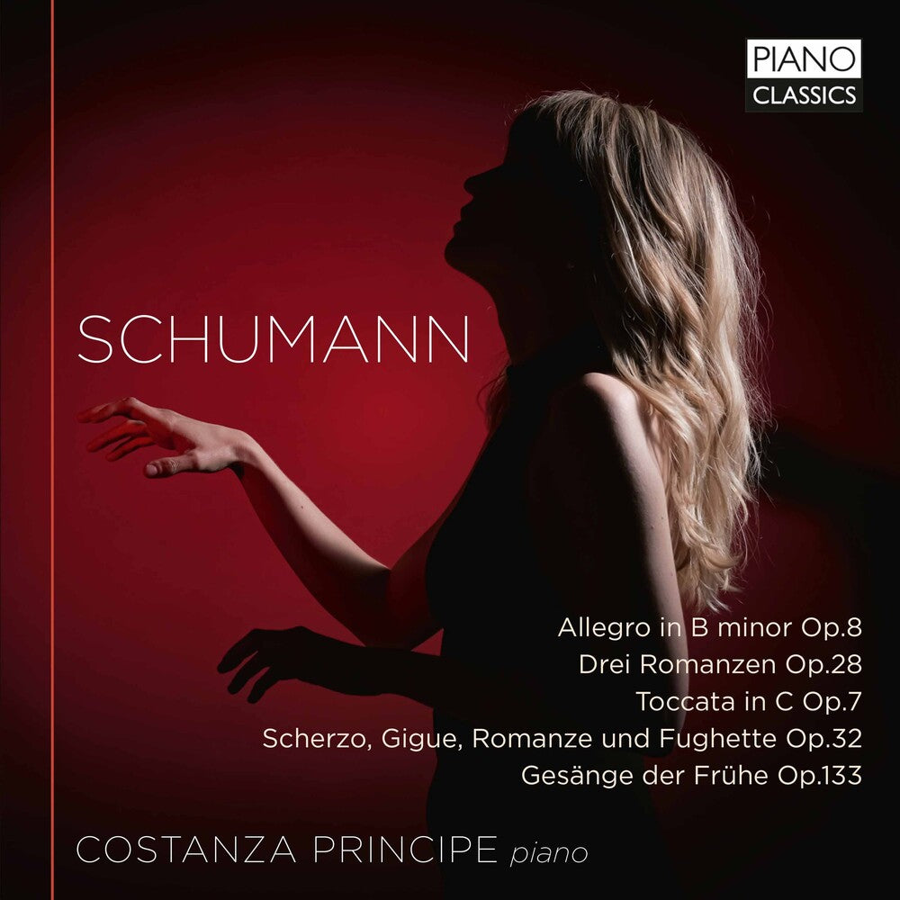 the album cover for Schumann / Costanza Principe - Piano Music