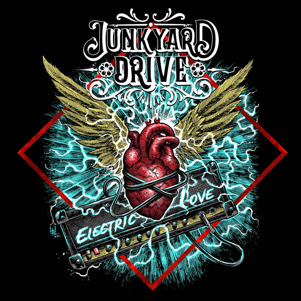 the album cover for Junkyard Drive - Electric Love