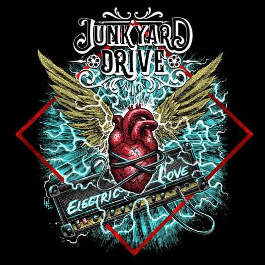 the album cover for Junkyard Drive - Electric Love