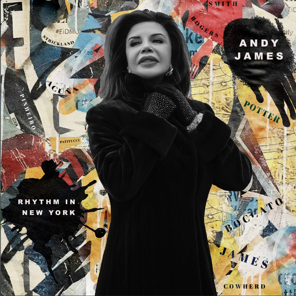 the album cover for Andy James - Rhythm In New York