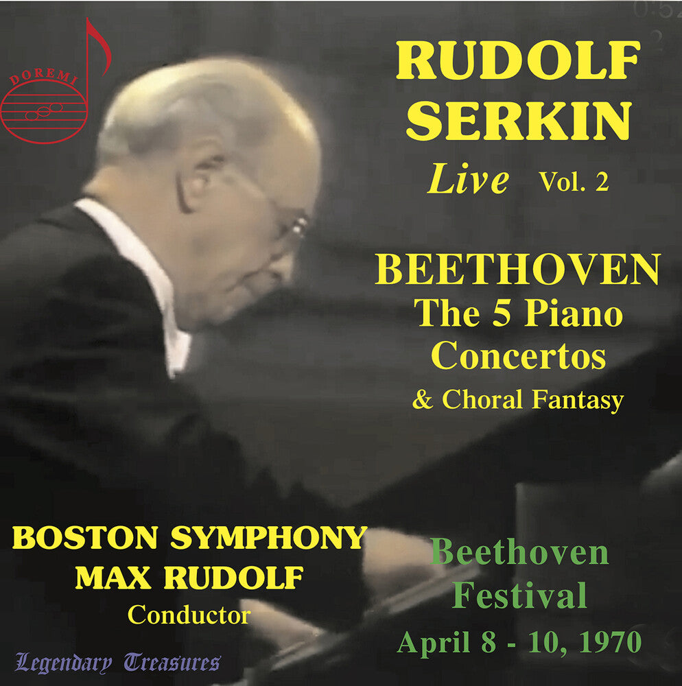 the album cover for Beethoven / Serkin / Boston Symphony - Rudolf Serkin Live 2 (3pk)