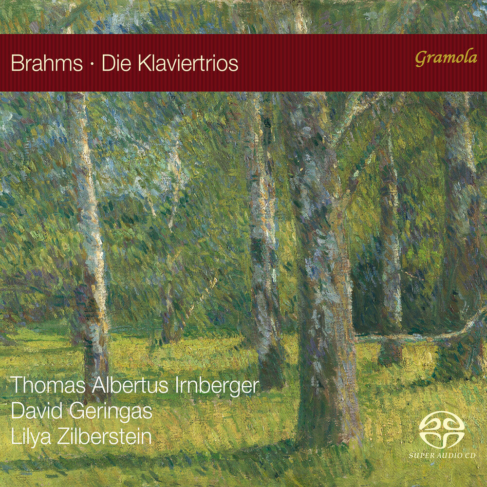 the album cover for Brahms / Zilberstein - Piano Trios (Hybr) (2pk)