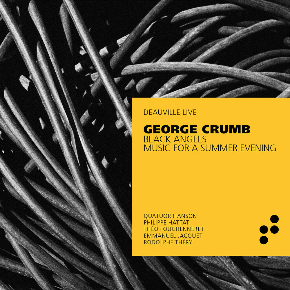the album cover for Crumb / Quatuor Hanson / Hattat / Fouchenneret - Black Angels & Music Fo