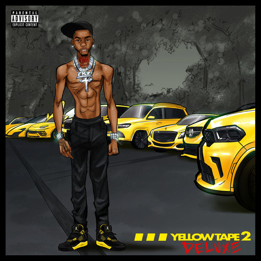 the album cover for Key Glock - Yellow Tape 2 (Deluxe)