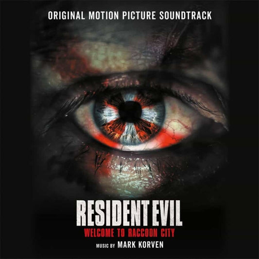 the album cover for Mark Korven  (Colv) (Gate) (Ltd) (Ogv) (Red) - Resident Evil: Welcome To Raccoon City - O.S.T.