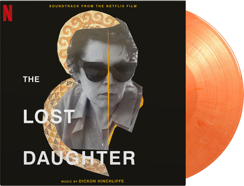 the album cover for Dickon Hinchliffe - The Lost Daughter (Netflix Soundtrack) [Limited Edition Orange Marbled LP]