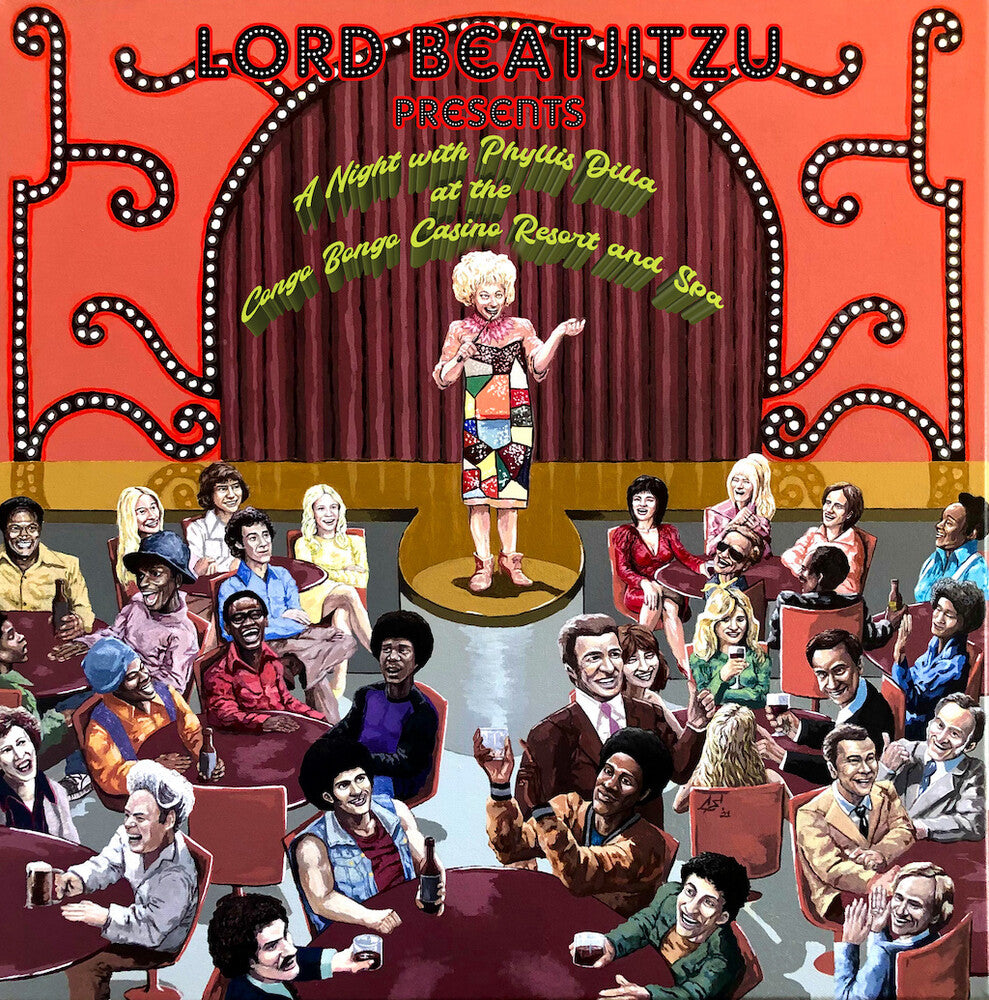 the album cover for Lord Beatjitzu - Night With Phyllis Dilla At The Congo Bongo