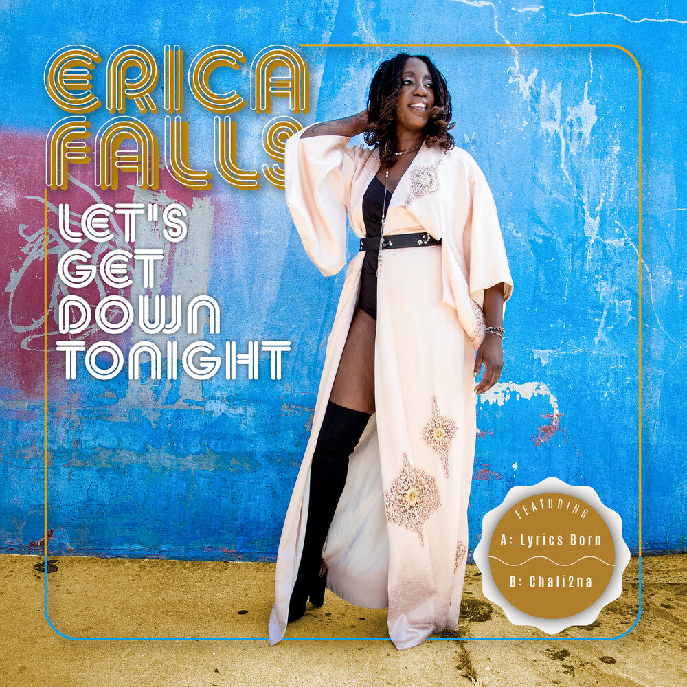 the album cover for Erica Falls - Let's Get Down Tonight