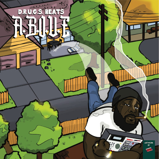 the album cover for D.R.U.G.S. Beats - A.B.O.V.E.