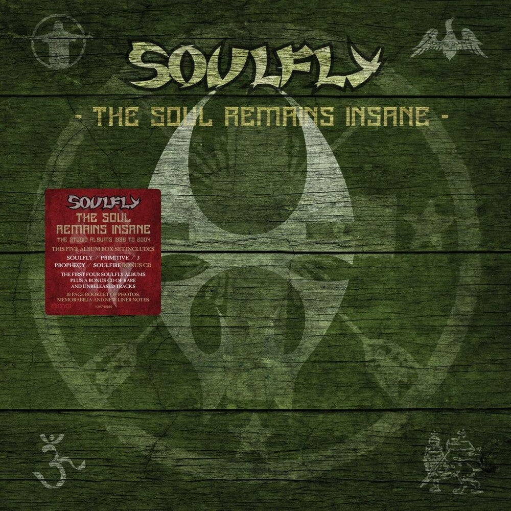 the album cover for Soulfly - The Soul Remains Insane: The Studio Albums 1998 to 2004 [5CD Box Set]