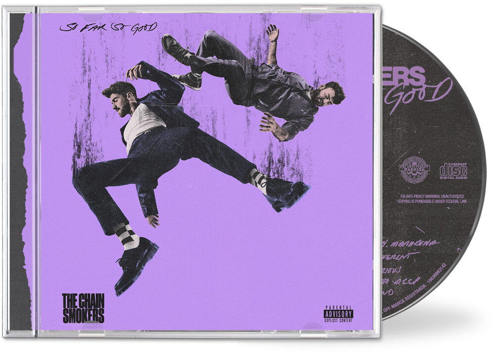 the album cover for The Chainsmokers - So Far So Good