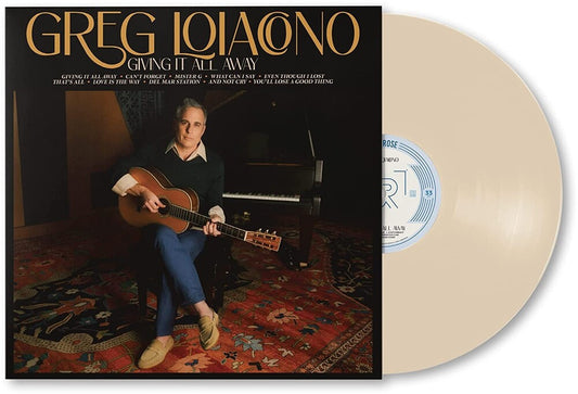 the album cover for Greg Loiacono - Giving It All Away - White [Colored Vinyl] (Wht)