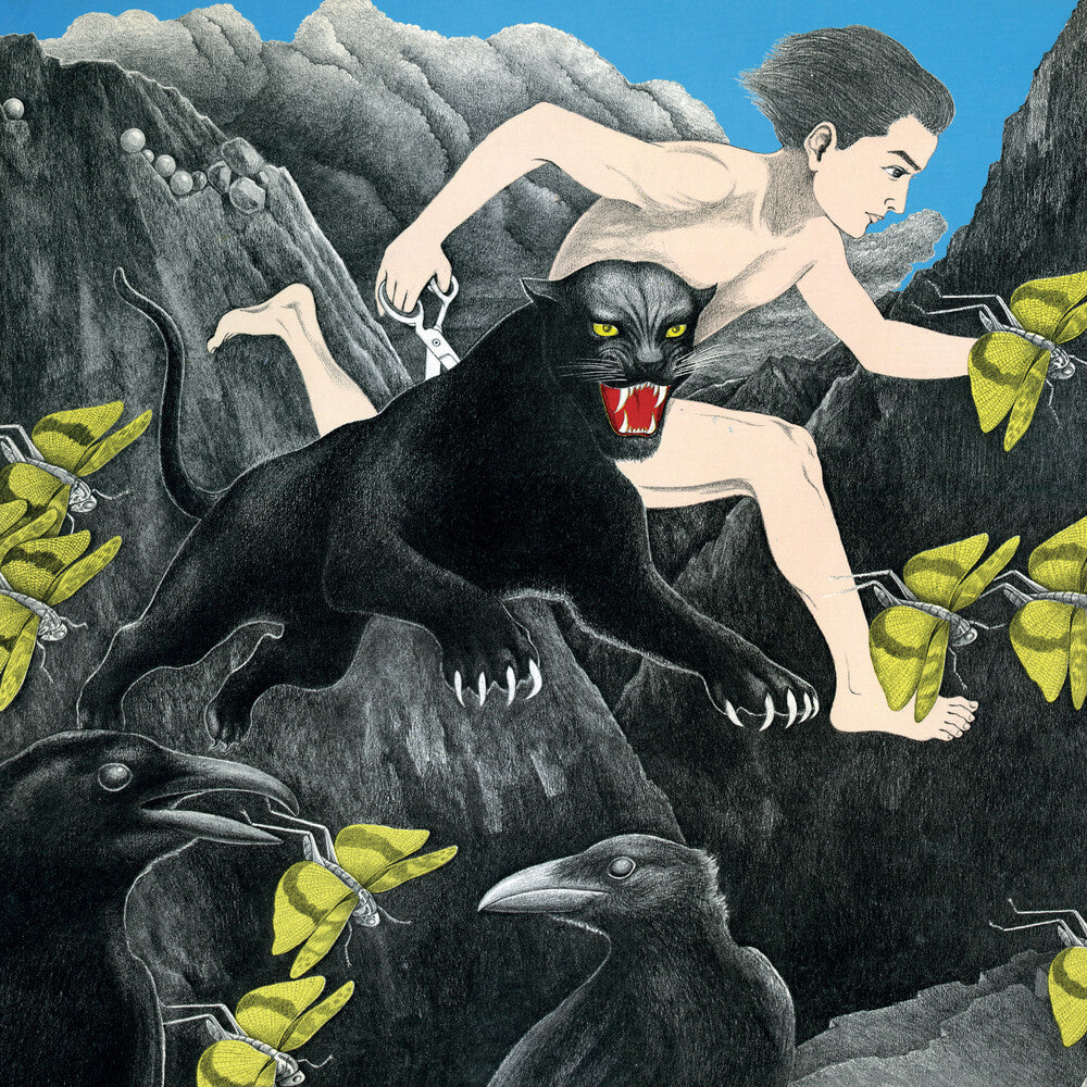 the album cover for Kazuki Tomokawa - String Of Paper Cranes Clenched Between My Teeth