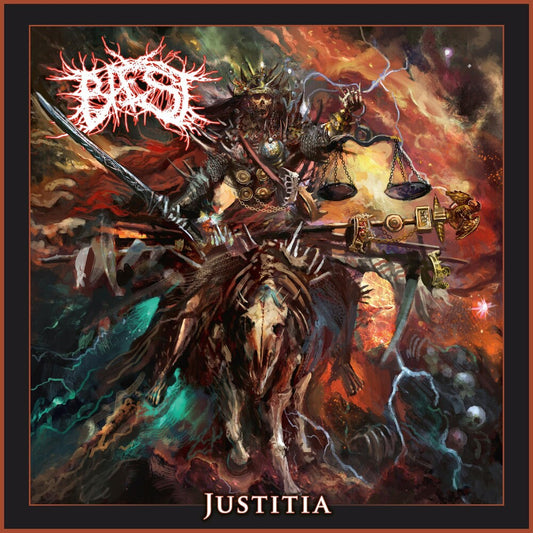 the album cover for BAEST - Justitia (W/Cd)