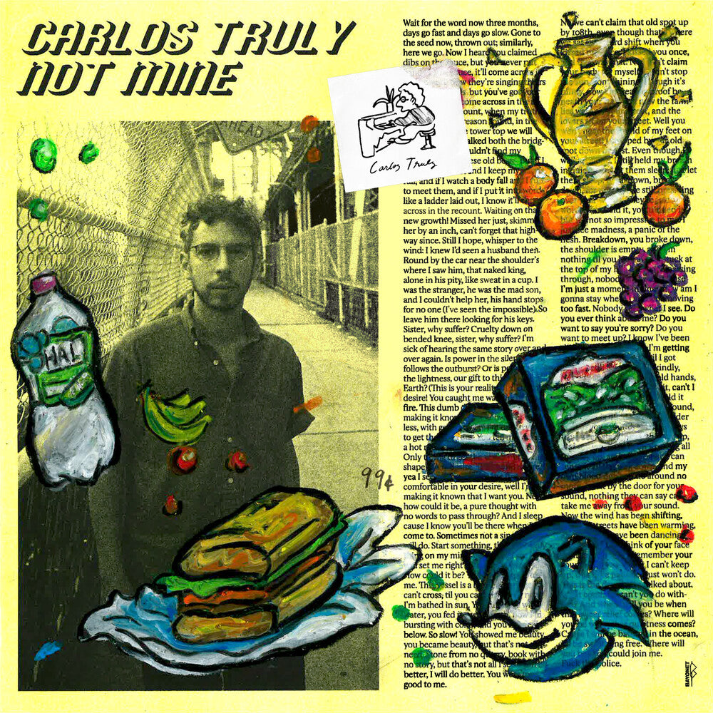 the album cover for Not Mine - Carlos Truly