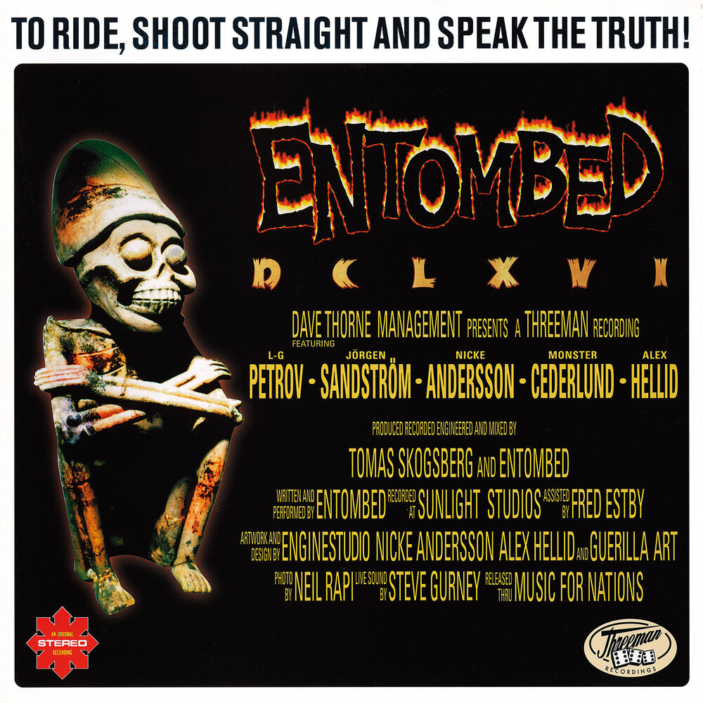 the album cover for Entombed - To Ride, Shoot Straight & Speak The Truth