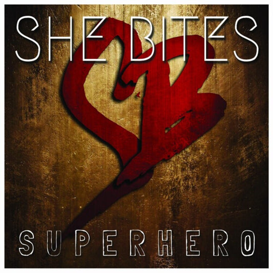 the album cover for She Bites - Super Hero