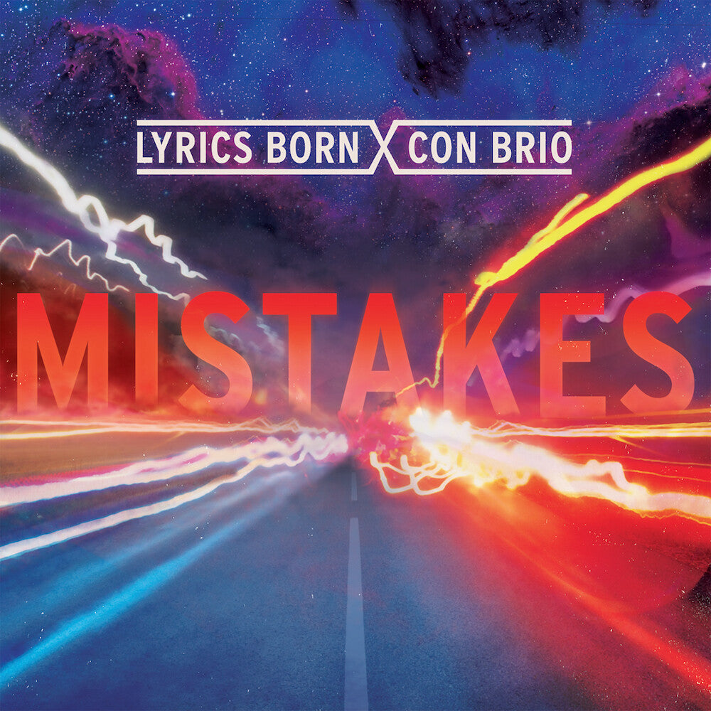 the album cover for Lyrics Born & Con Brio - Mistakes B/W Sundown