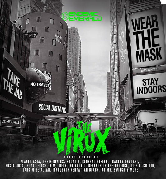 the album cover for Endemic Emerald - Virux