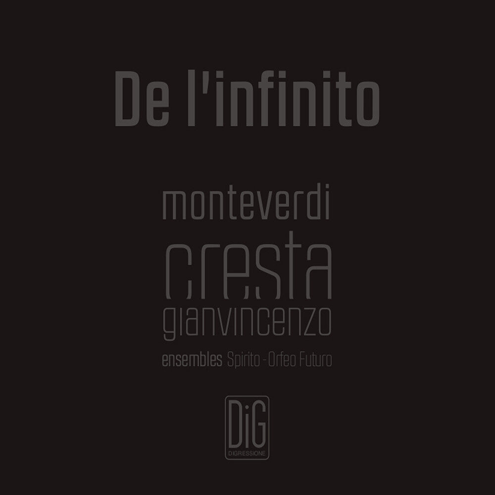 the album cover for Cresta / Ensemble Spirito / Abbrescia - De L'infinito