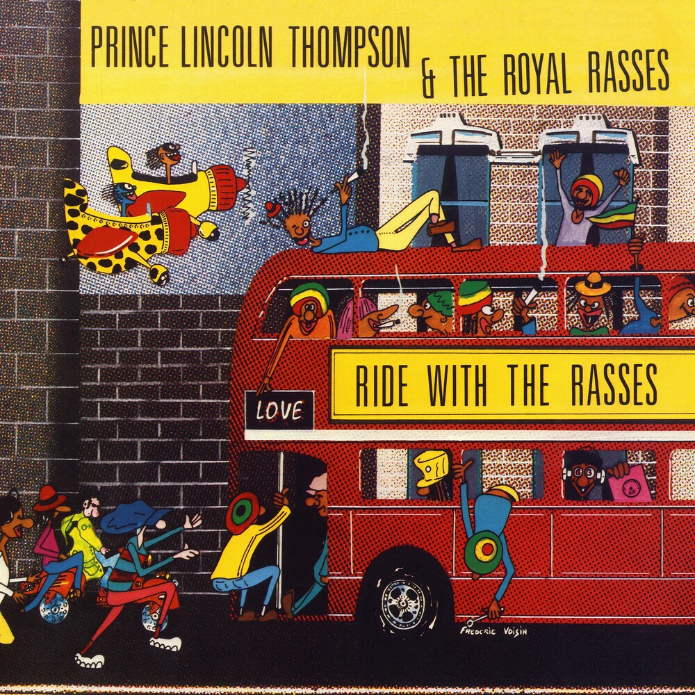 the album cover for Prince Lincoln & The Royal Rasses - Ride With The Rasses [Colored Vinyl] (Red)