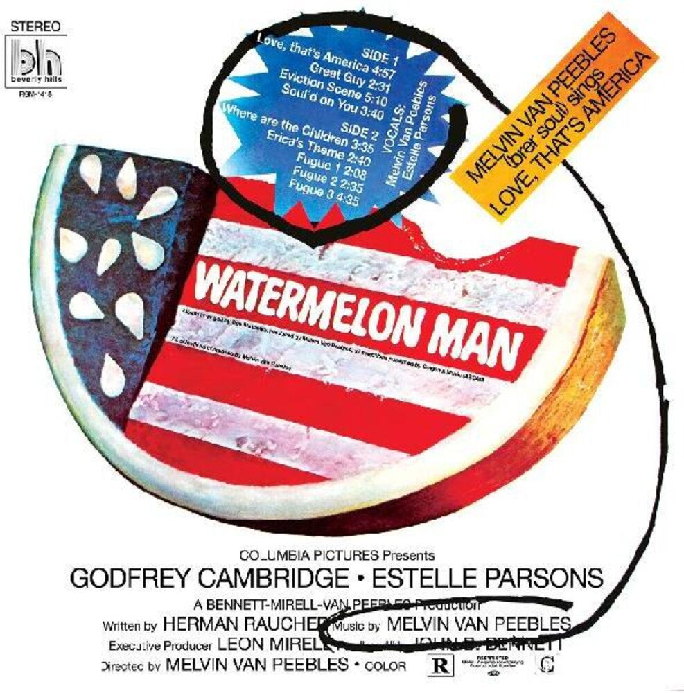 the album cover for Melvin Van Peebles - Watermelon Man (Original Soundtrack)