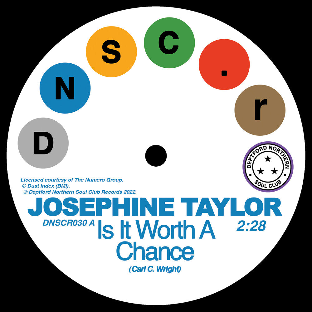 the album cover for Josephine Taylor - Is It Worth A Chance/Satisfied