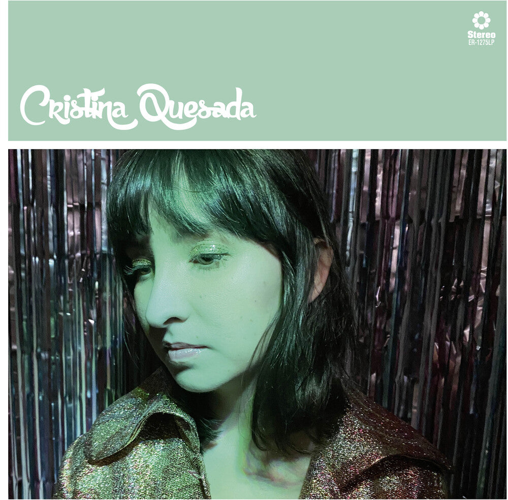 the album cover for Christina Quesada - Dentro Al Tuo Gogno - Green With White Splatter