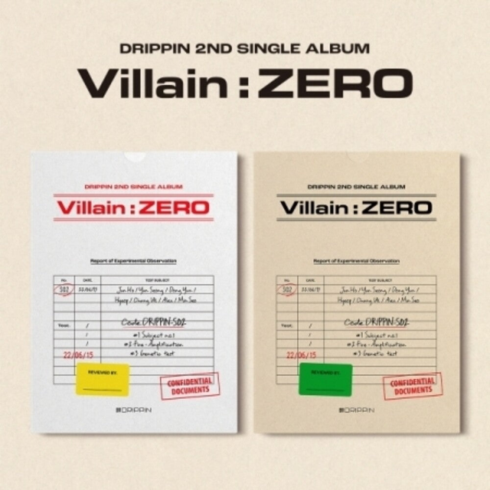 the album cover for Drippin - Villain - Random Cover - incl. Photobook, Photo Card, Sticker, Bookmark + Profile