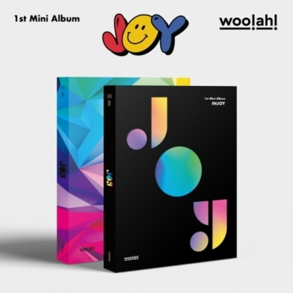 the album cover for Woo!Ah! - Joy (Post) (Stic) (Pcrd) (Phob) (Phot) (Asia)