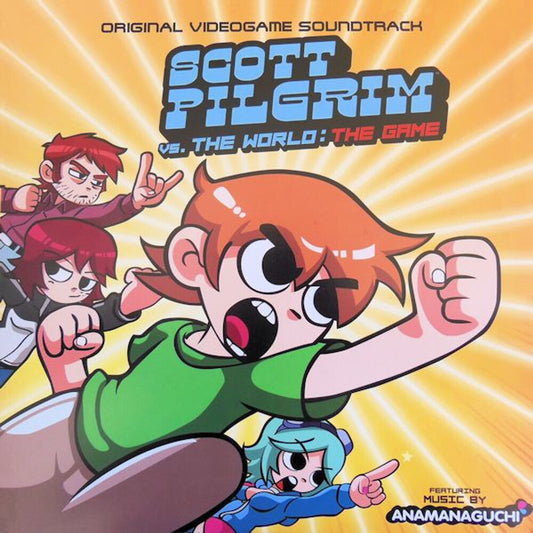 the album cover for Anamanaguchi - Scott Pilgrim Vs. The World: The Game (Original Videogame Soundtrack) [Translucent Orange LP]