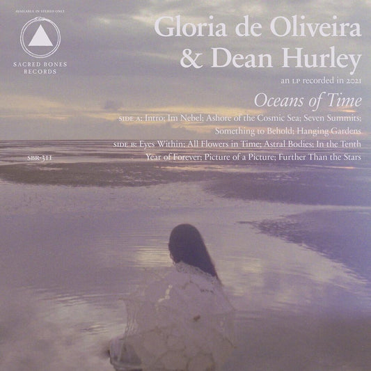 the album cover for Gloria de Oliveira & Dean Hurley - Oceans Of Time [Lavender Swirl LP]