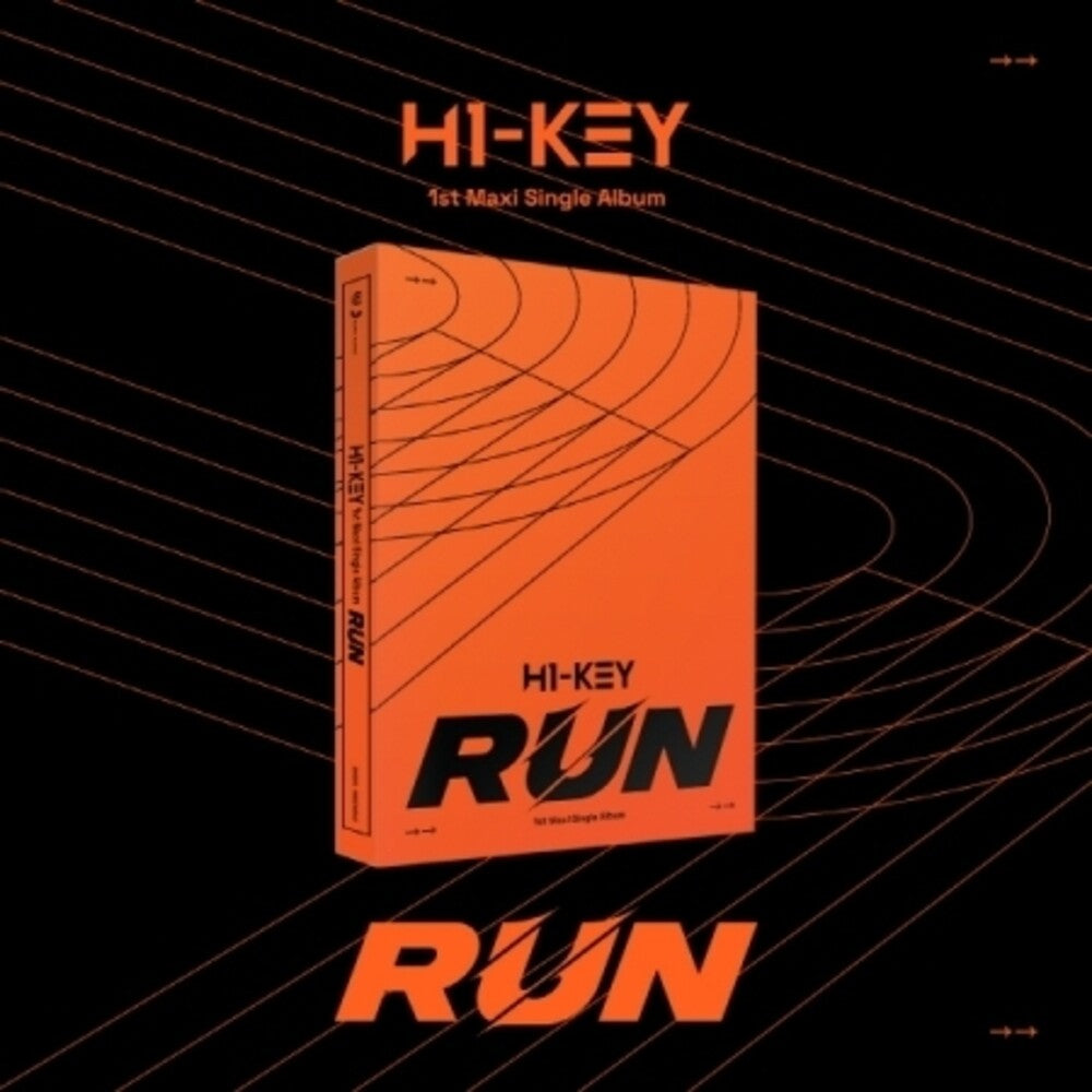 the album cover for H1-Key - Run - incl. Photo Book, Photo Card, Sticker + Postcard