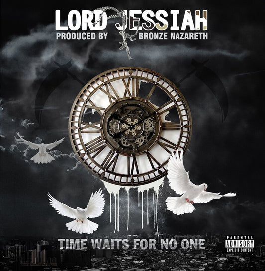 the album cover for Lord Jessiah X Bronze Nazareth - Time Waits For No One