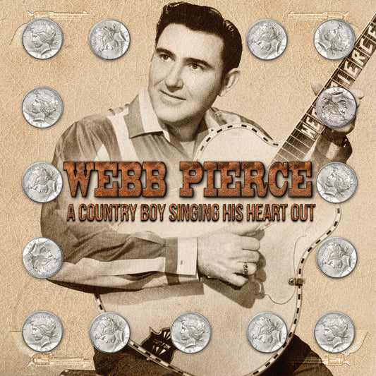the album cover for Webb Pierce - Country Boy Singing His Heart Out