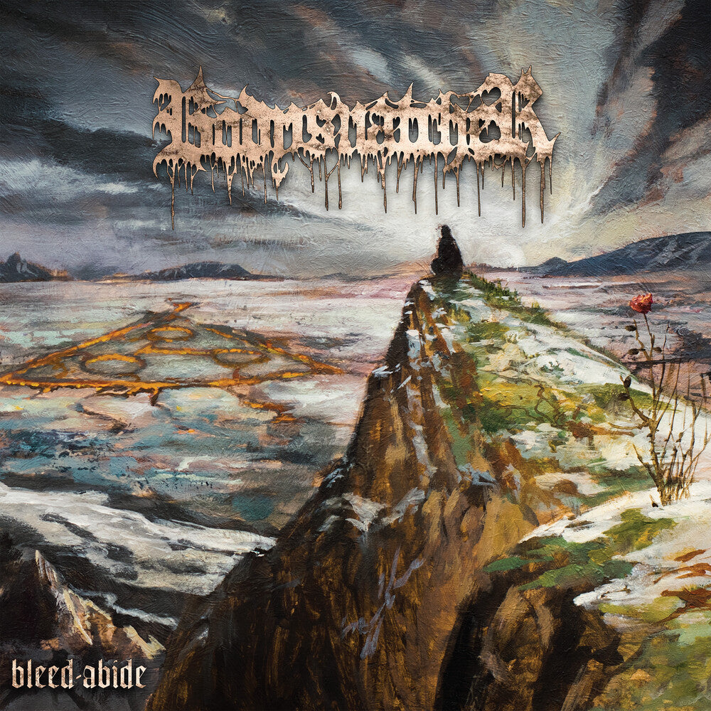 the album cover for Bodysnatcher - Bleed-Abide - Opaque Orchid - Opaque Bone [Colored Vinyl]